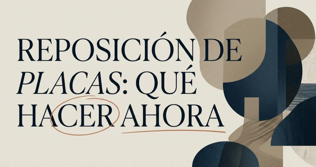 Reposición de placas: qué hacer si las perdiste