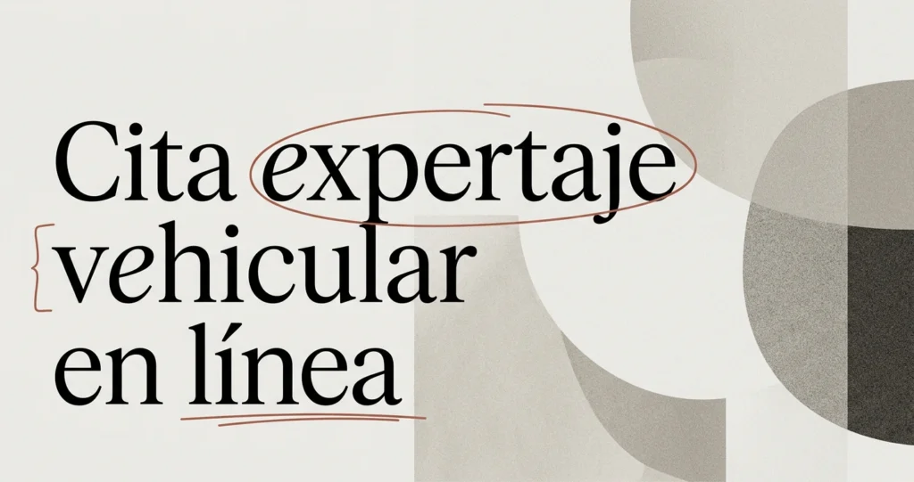 Cómo sacar cita para el expertaje de tu vehículo